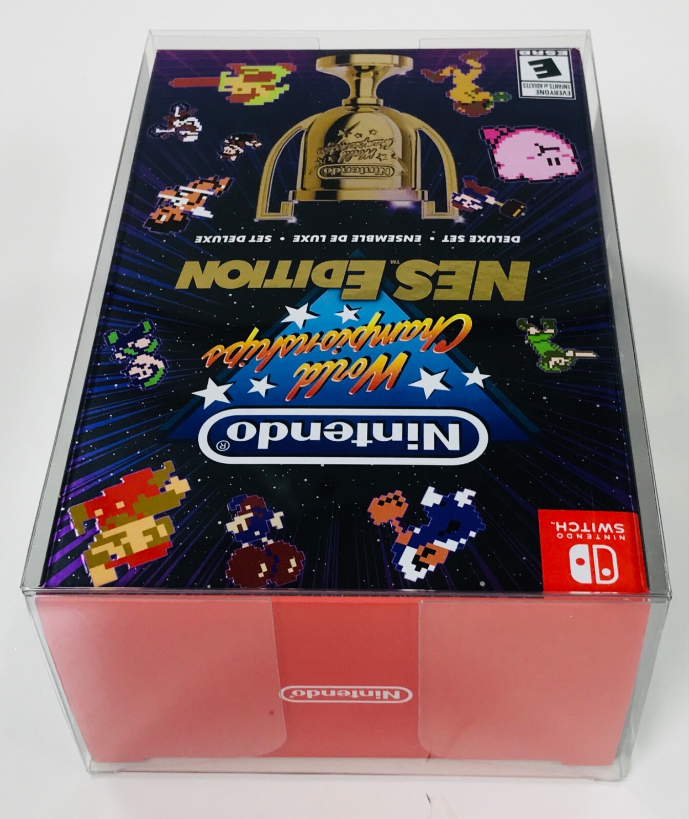 2PC Box Protector Clear Case For Switch NINTENDO WORLD CHAMPIONSHIPS. NWC