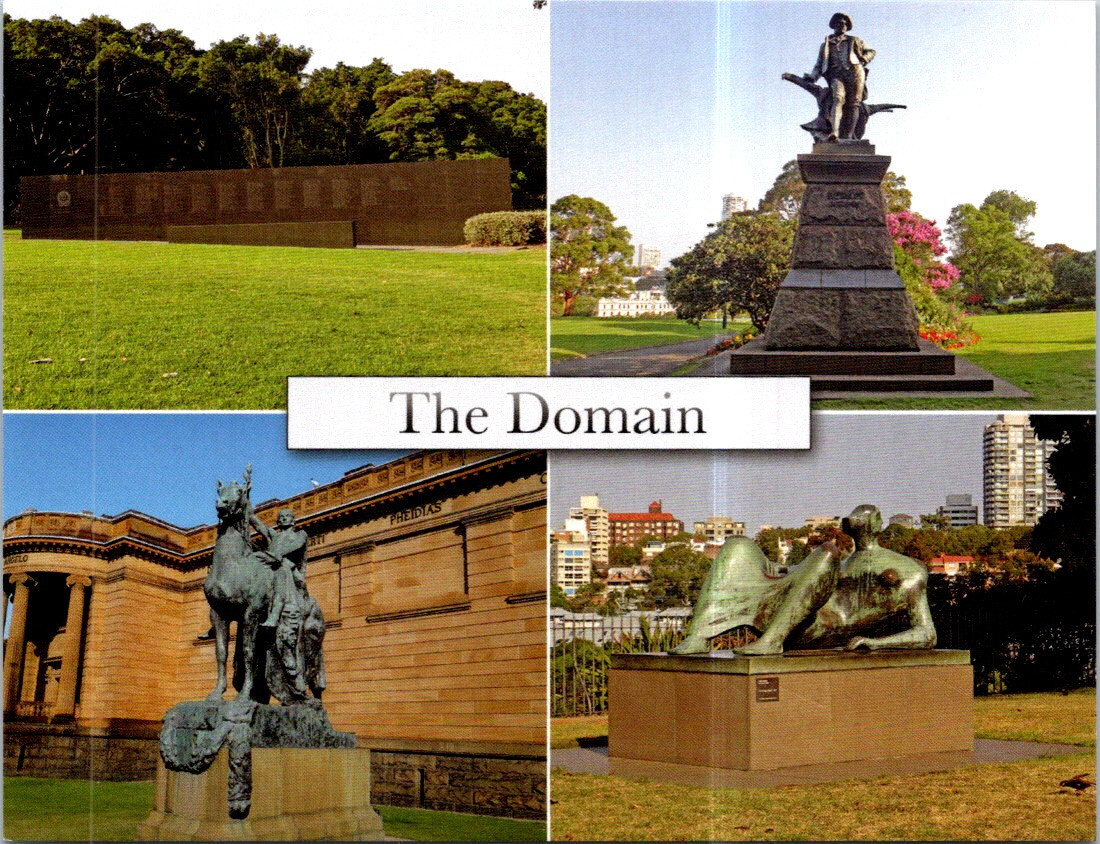 (955) 20-5-202 - PICS postcard - City of Australia - The Domain (Sydney)