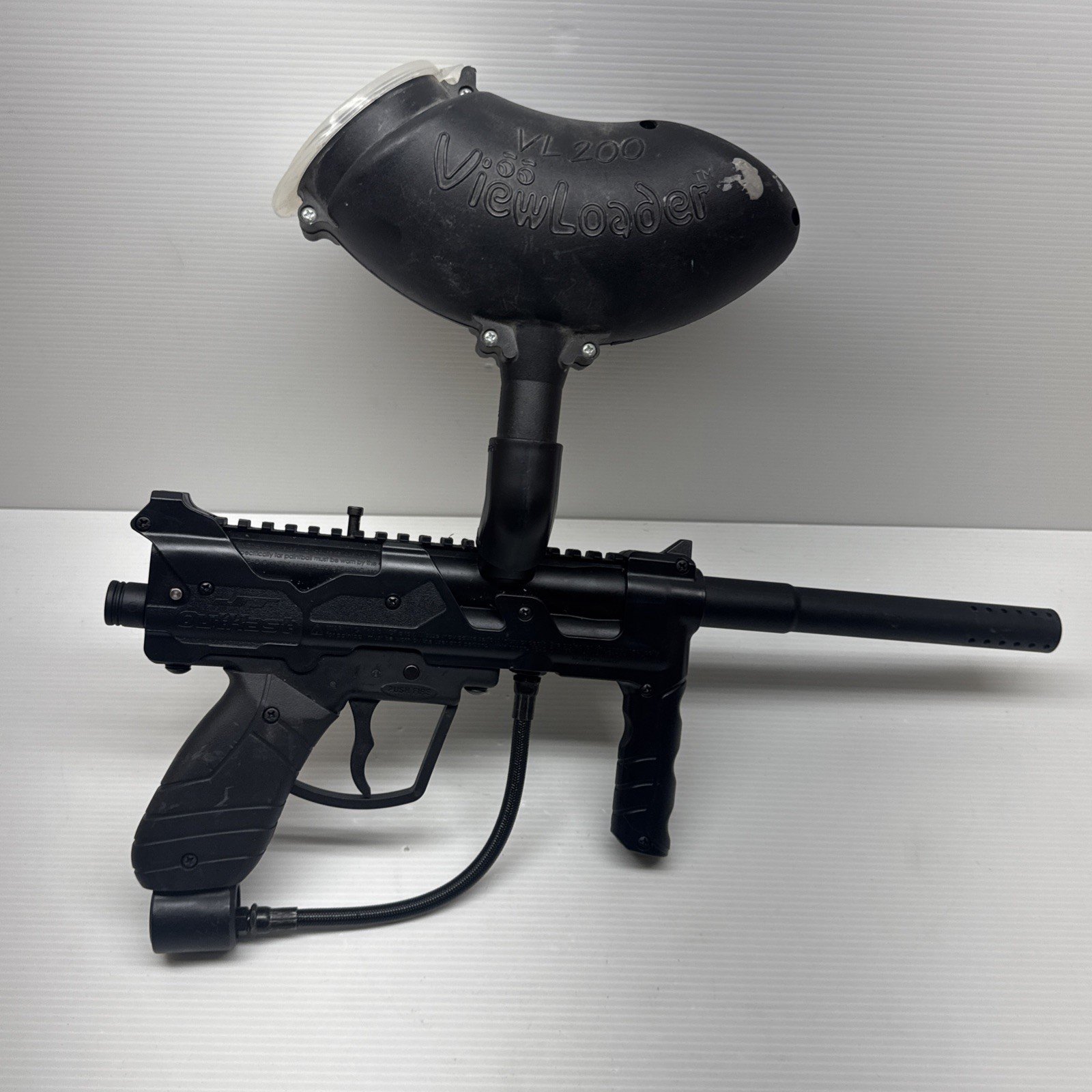 JT Outkast Paintball Gun Black With Hopper (READ)