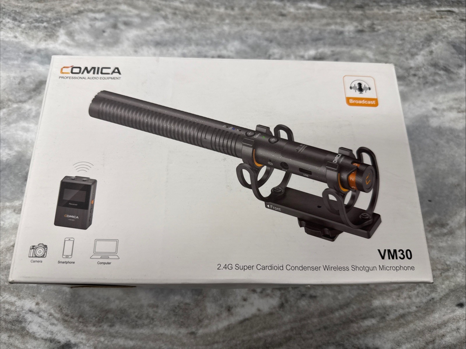 COMICA CVM-VM30 Professional 2.4G Wireless Super Cardioid Shotgun Microphone 🍁