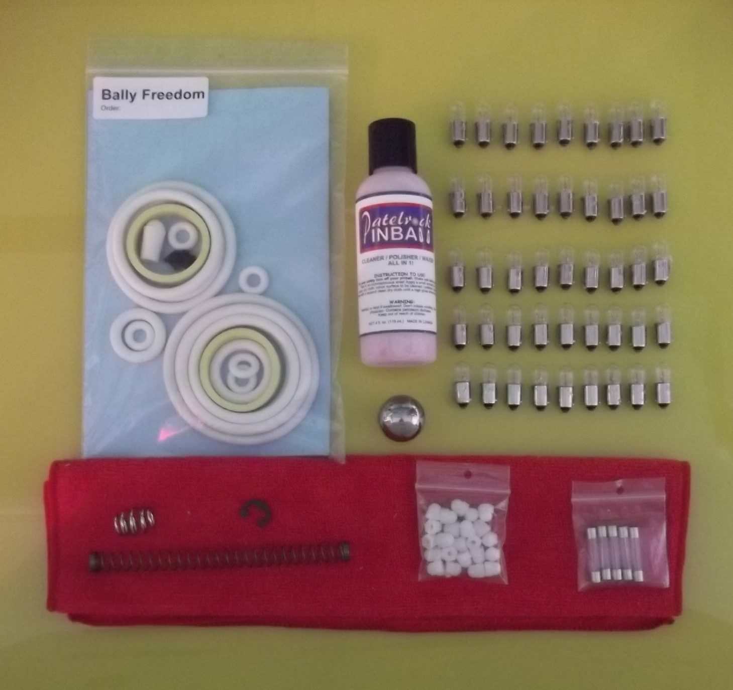 1976 Bally Freedom Pinball Machine Maintenance Tune Up Super Kit