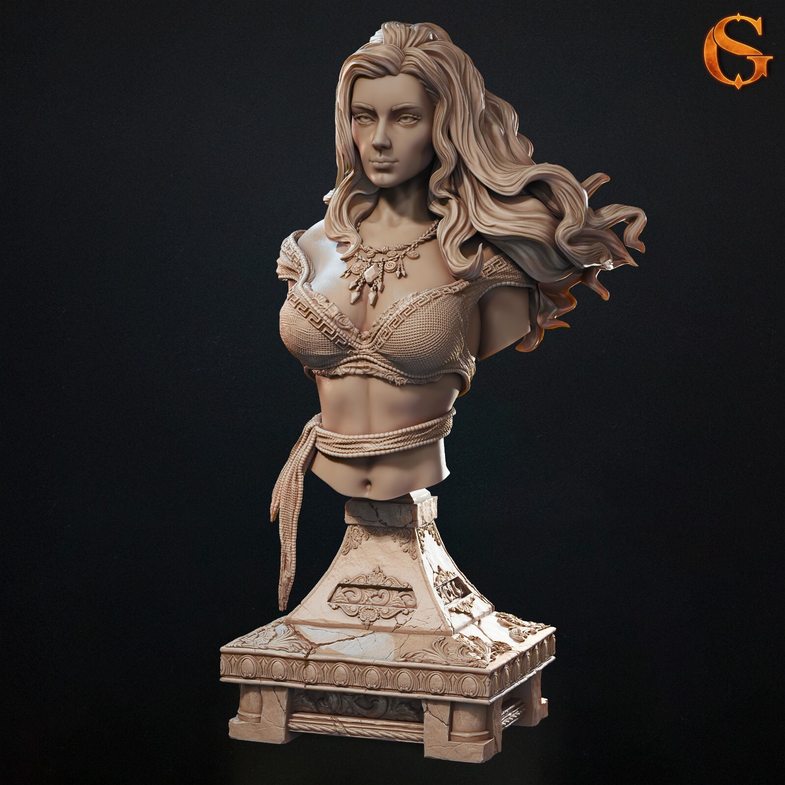 Dungeons and Dragons - HD Resin Print - Female Human Bust - Paivi