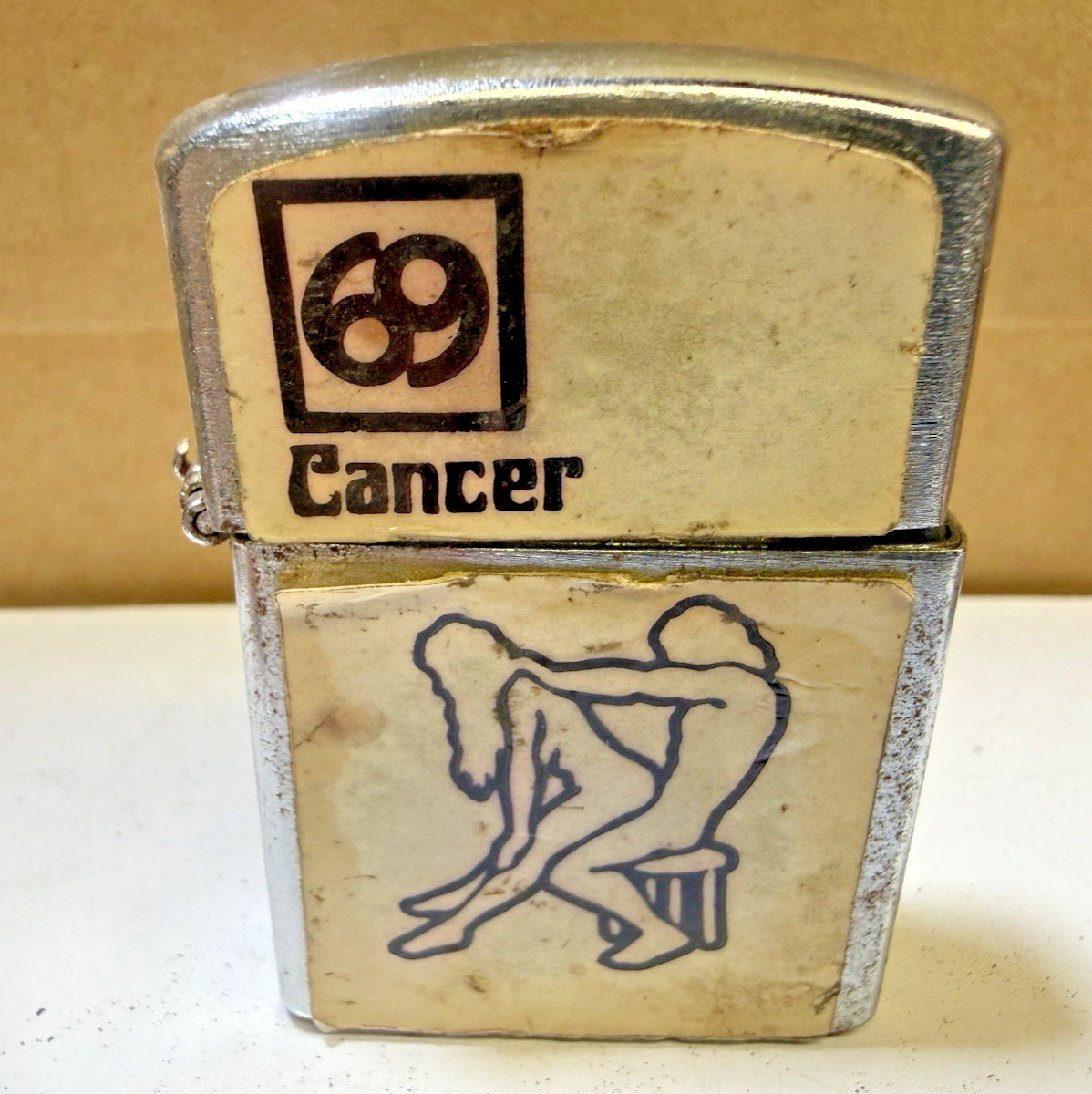 Cancer "Nestor " Lighters Needs Work never Used Lid Does Not Close