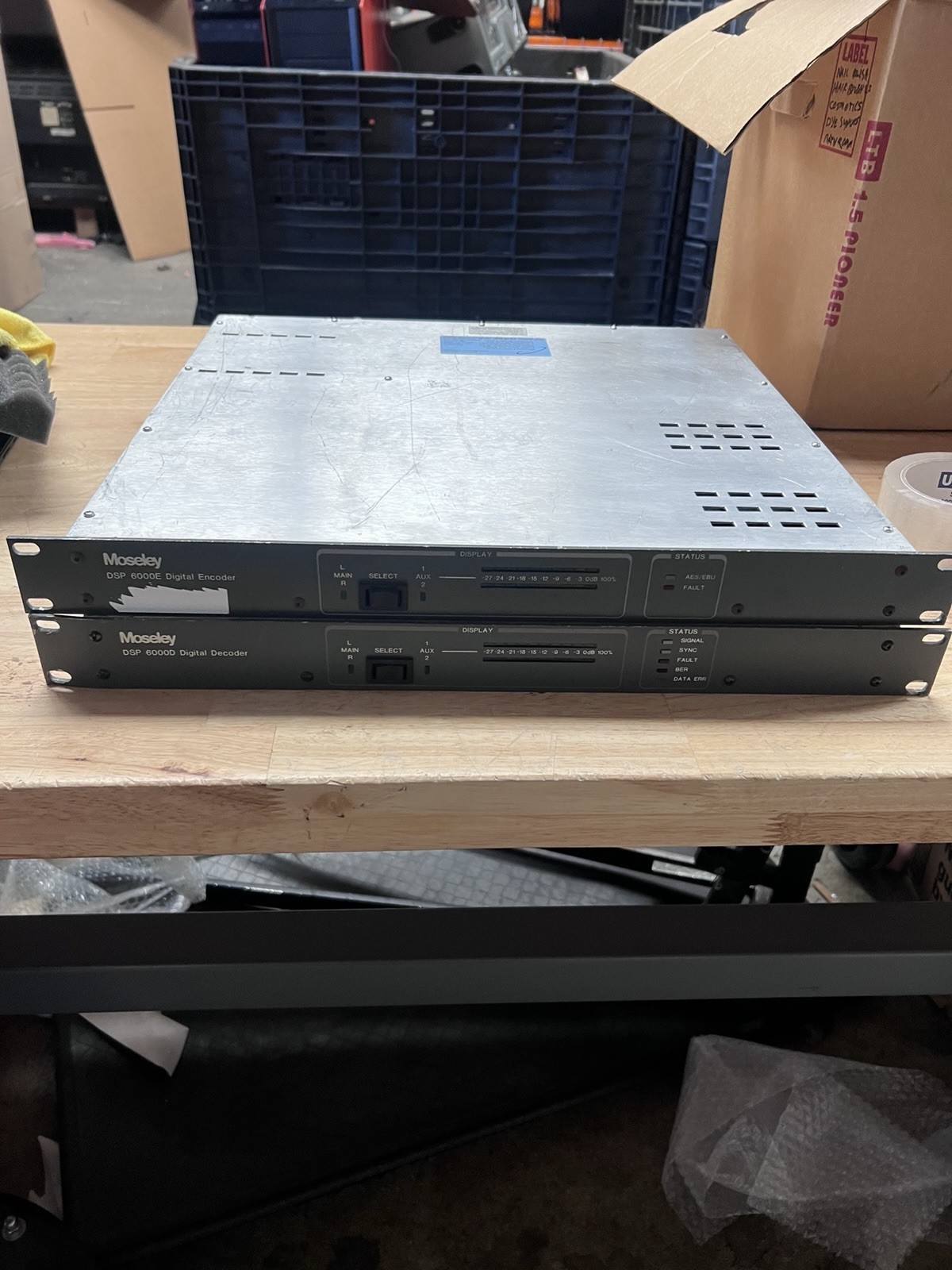 Moseley DSP-6000E Digital 4 CH Encoder and DSP-6000D Digital 4 CH Decoder SET
