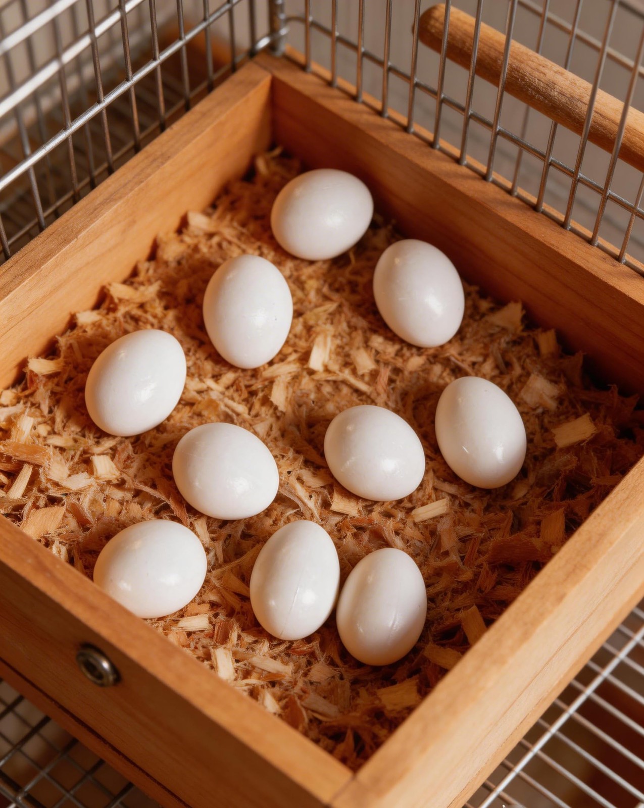 Azatemgo 10 Pack Small Plastic Parrot Eggs - 1.03 Inch Fake Bird parrot