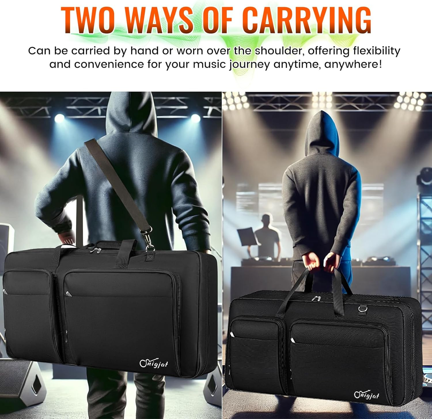 DJ Controller Case for DDJ FLX10 / 1000 / REV7 / FLX6, Padded Large Capacity DJ