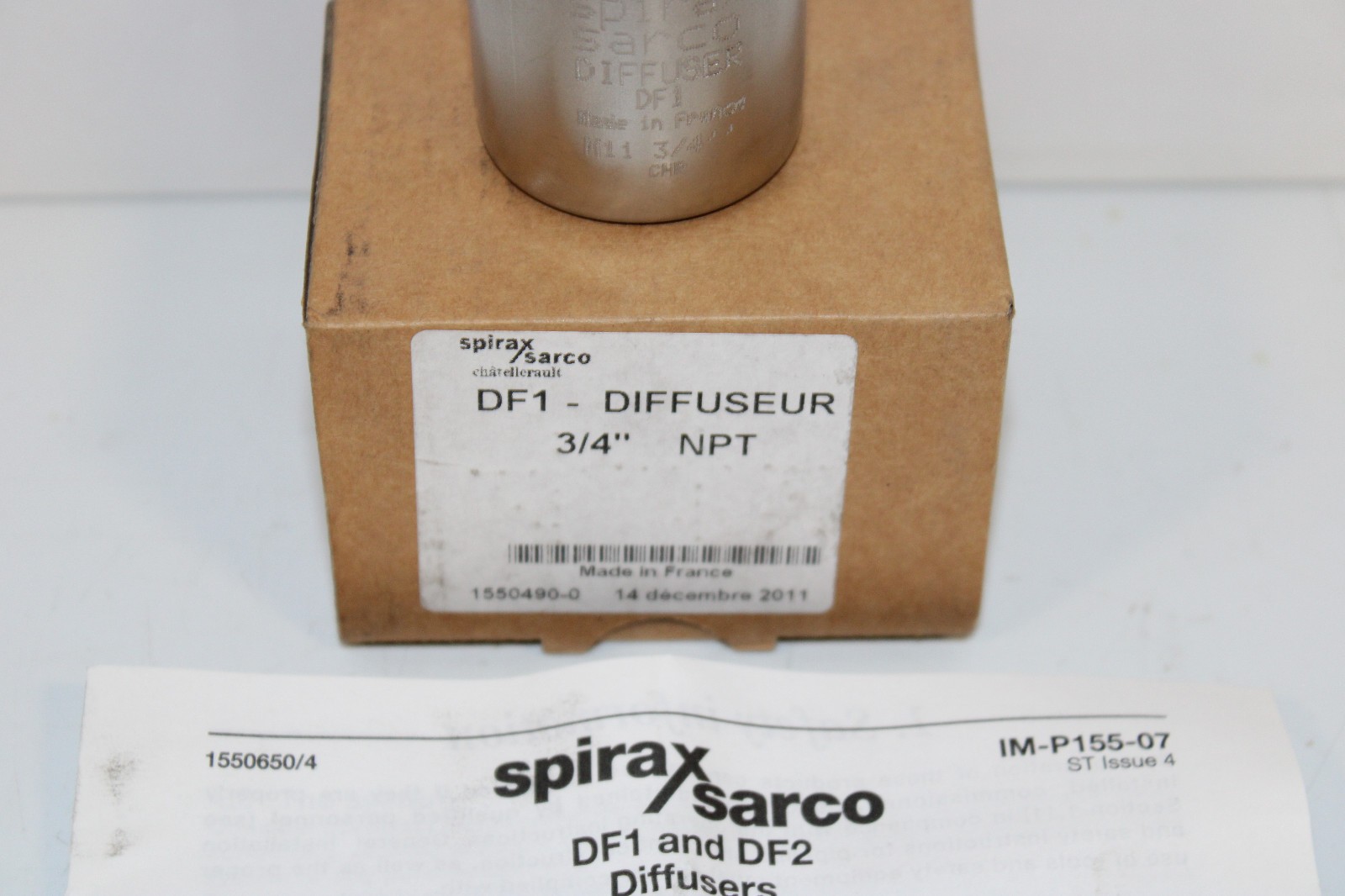 3/4" SPIRAX SARCO DF1 STAINLESS STEEL DIFFUSEUR THREADED NEW IN BOX