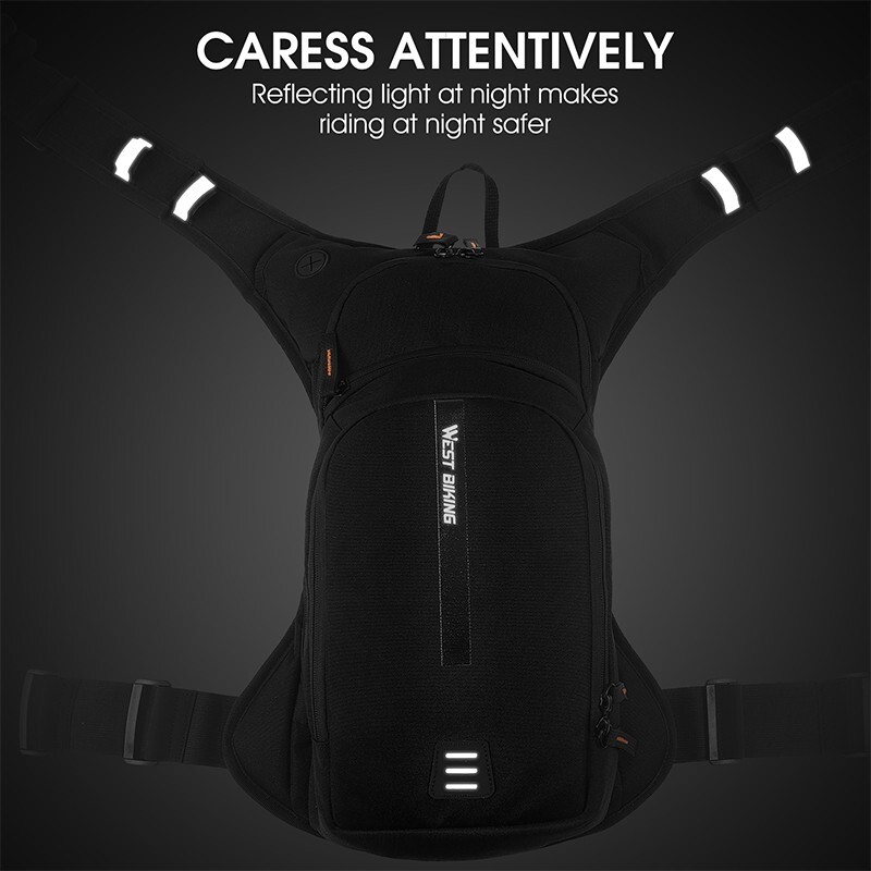 WEST BIKING 2L Water Bladder Bag 10L Cycling Hiking Hydration Pack Backpack