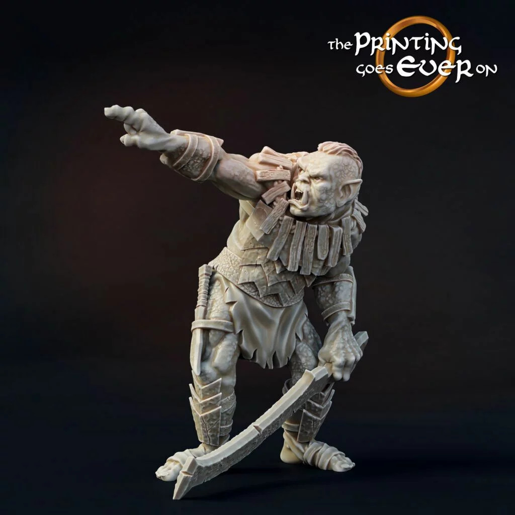 Orc Warleader - Resin Tabletop Miniature