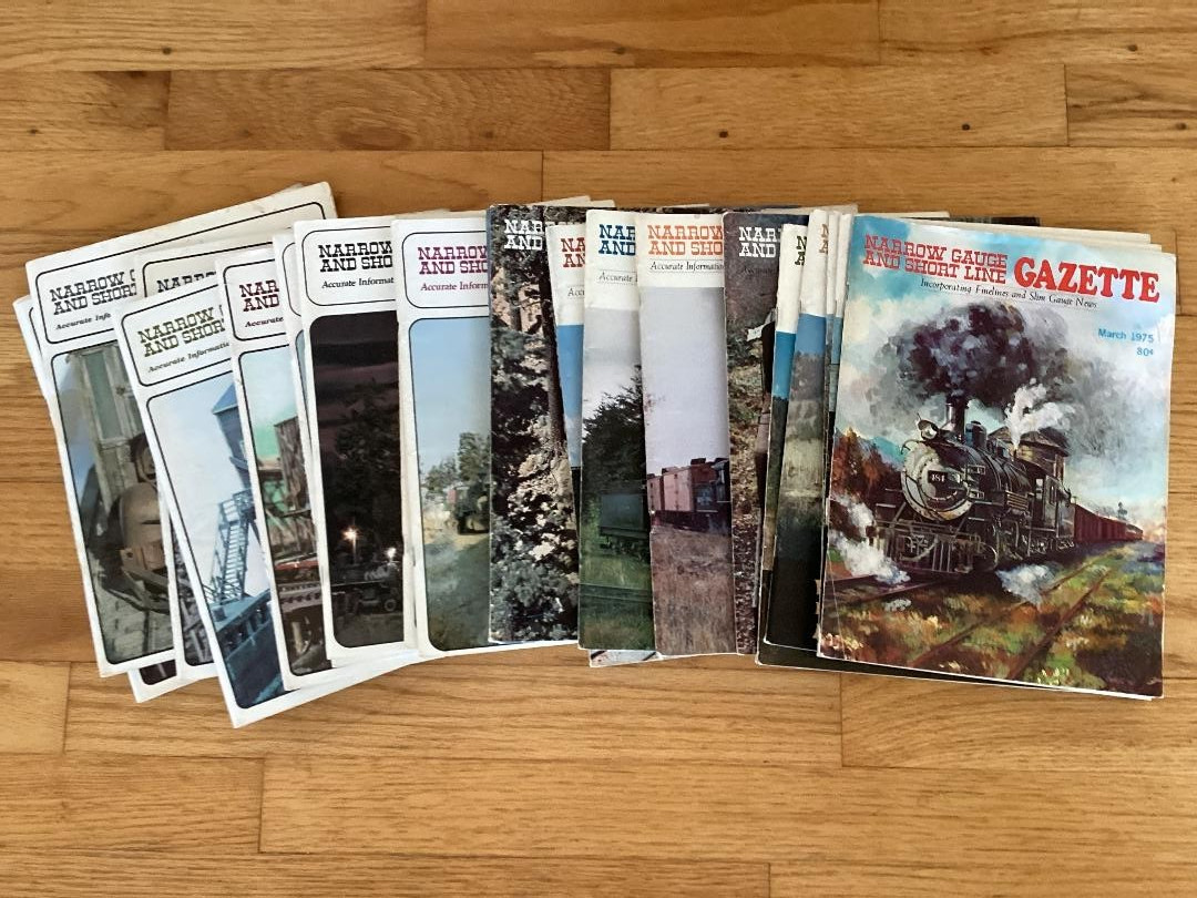 RARE! 1st Four Years Complete 1975-1978 NARROW GAUGE & SHORT LINE GAZETTE