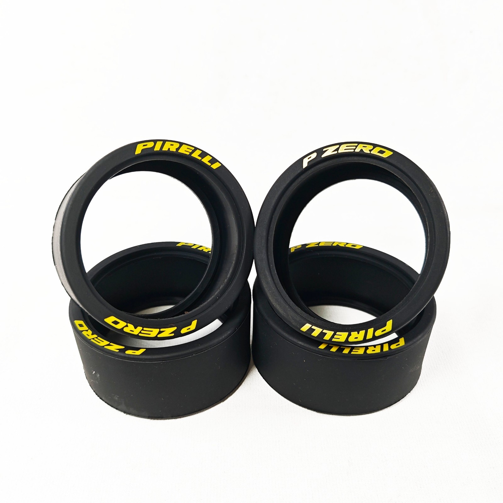 Custom 4 pcs MOC rubber printing slick tires(80279) for LEGO 42143 42172, V3-Y