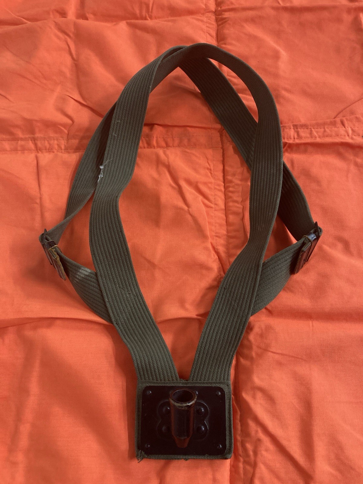 USGI FLAGSTAFF WEBBING HARNESS OD Green Colorguard Military Parade Drill Guidon
