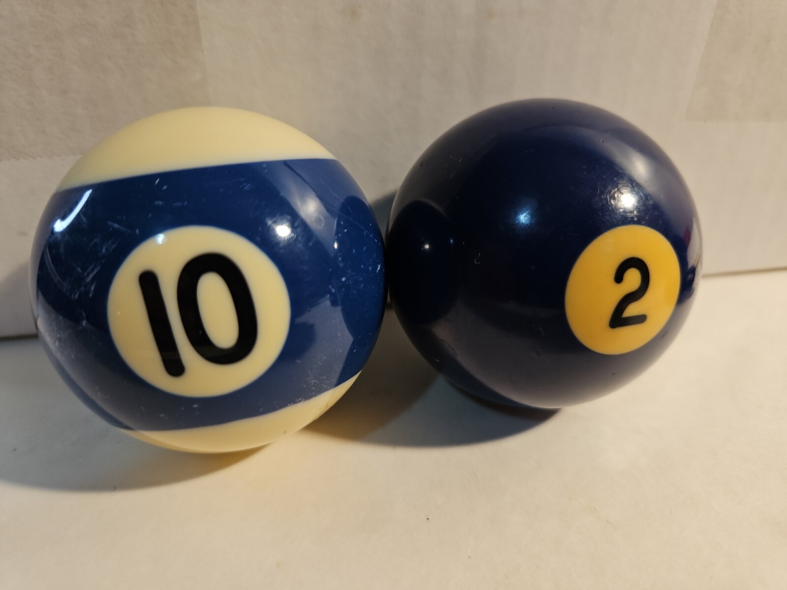 10 Ball AND 2 Ball  2-1/4" Replacement Pool Ball Billiards Shift Hot Rod Blue