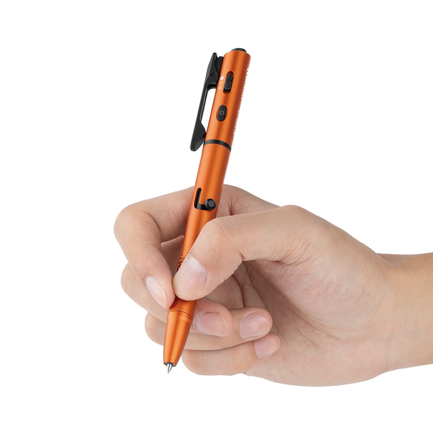Olight OPen 3 Orange Multifunctional Pen Light, 120L White Light & Green Beam