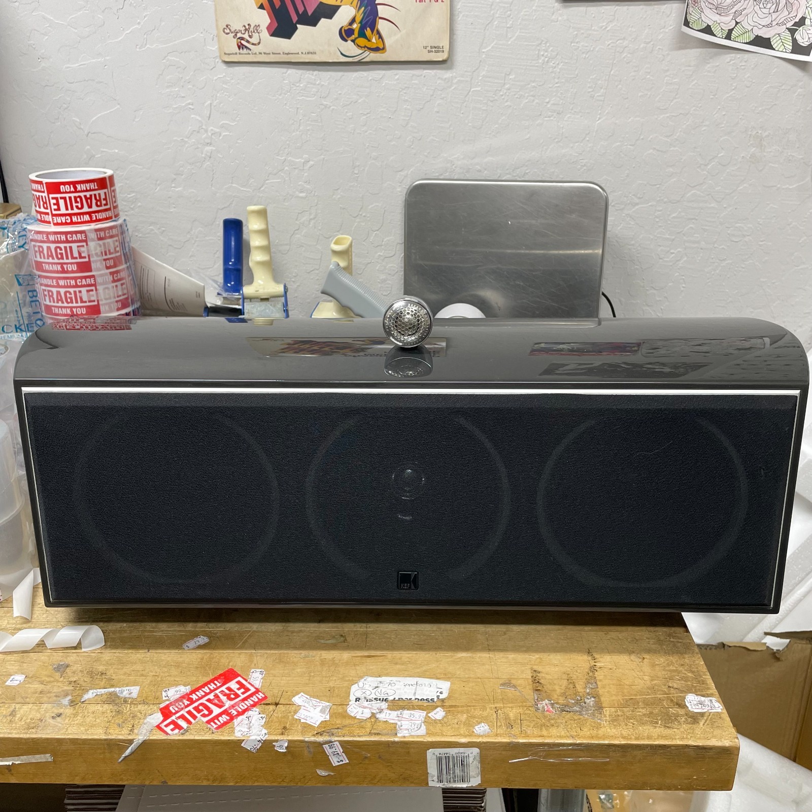 KEF XQ Two C Center Channel Speaker TESTED WORKS SOUNDS GREAT