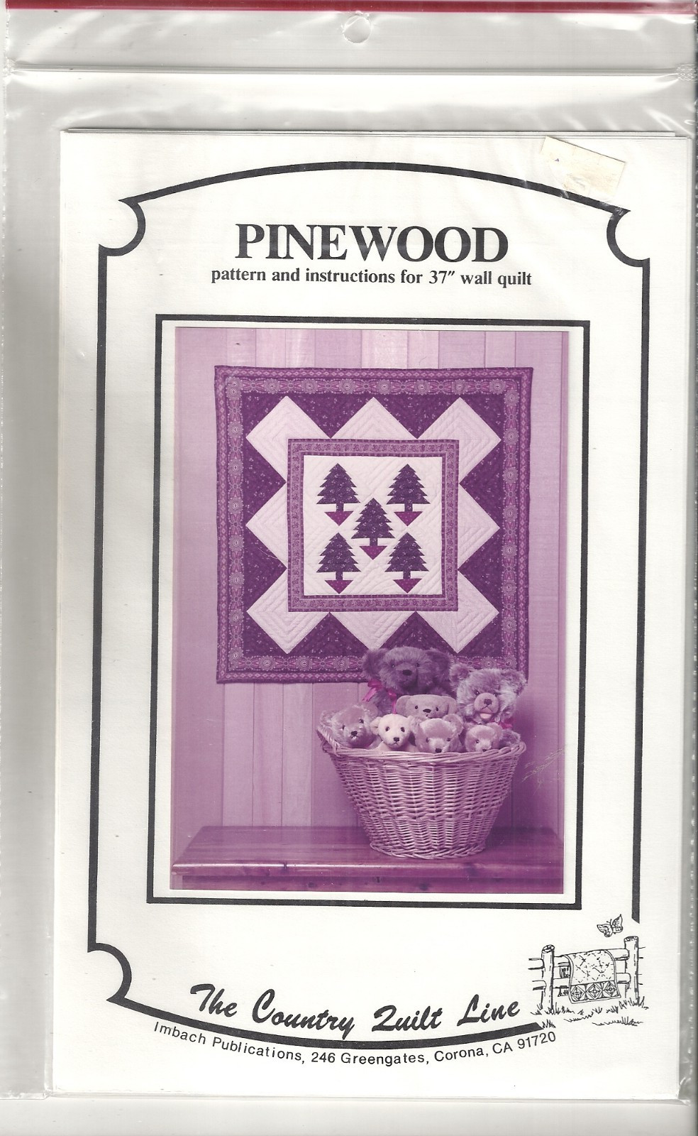 THE COUNTRY QUILT LINE 37" WALL QUILT SEWING PATTERN ©1984
