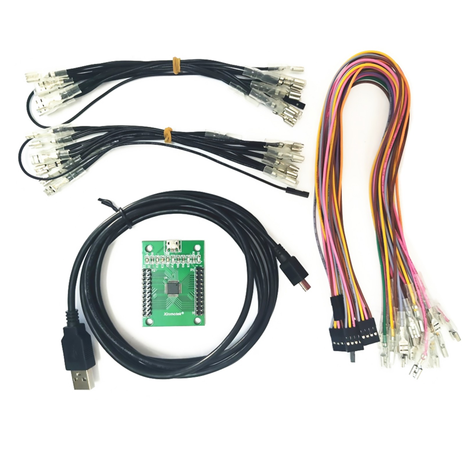 Arcade Encoder to USB Controller 187 Wiring 2 Players DIY Kit For Mame PC PS3 D
