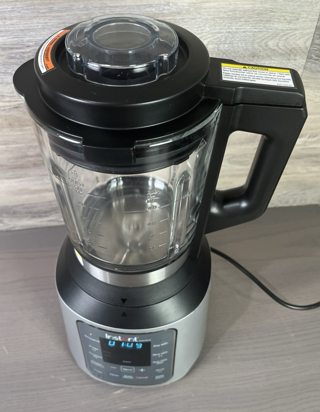 Instant Ace Nova Cooking & Beverage Blender Hot & Cold 9 Programs 56 OZ 1000W