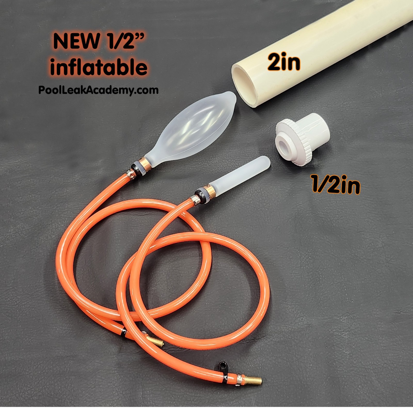 INFLATABLE POOL PLUG with 3' extension hose -set of 6