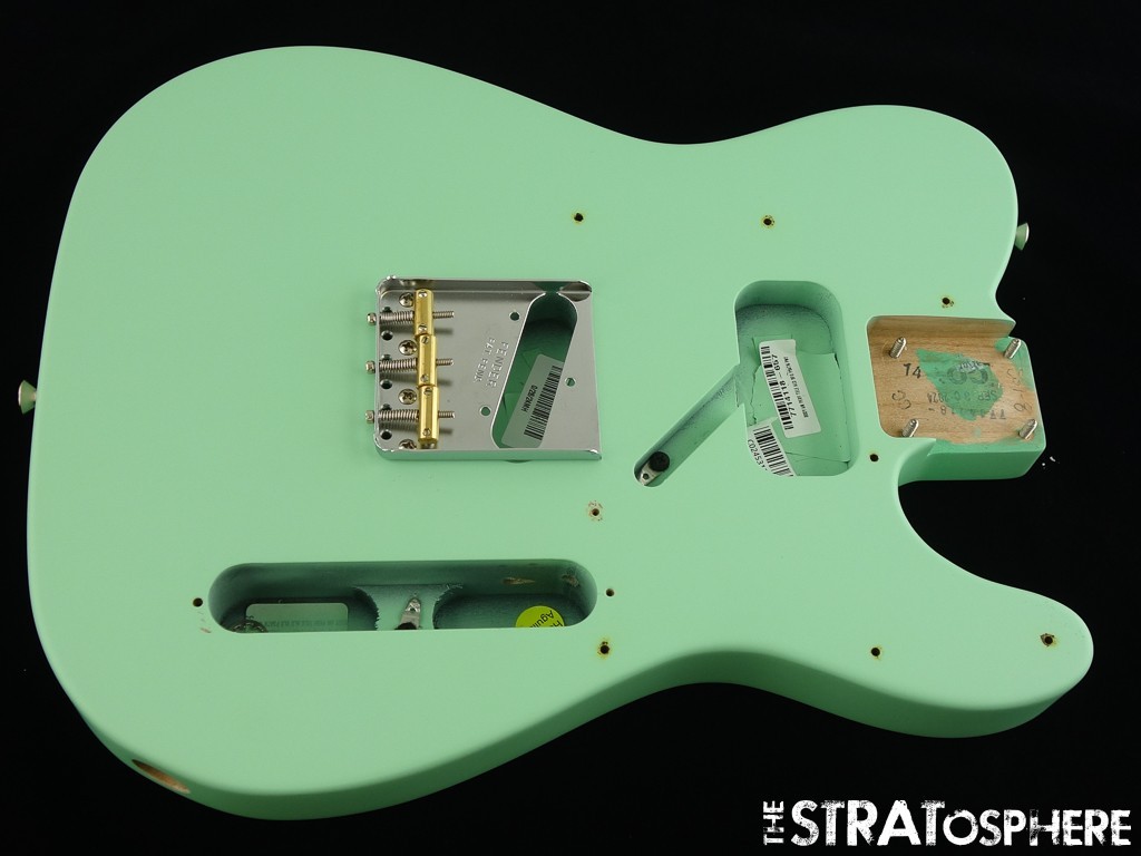 Fender American Performer Telecaster Tele BODY HARDWARE Sat Surf Green