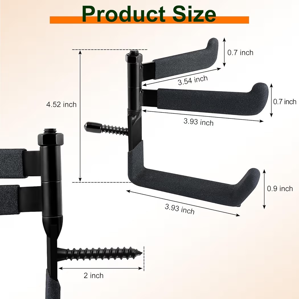 Tree Stand Bow Hook with Dual Rotating Arms and J-Hook, Stable and Sturdy Tree
