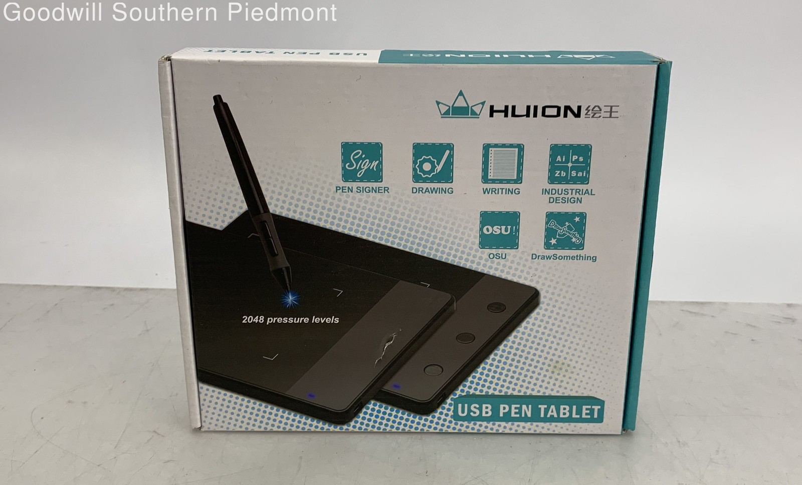Huion 420 USB Graphics Drawing Tablet with 2048 Pressure Levels - Tested