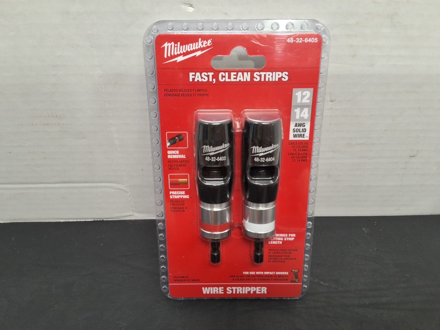 Milwaukee 48-32-6405 2-Piece Solid AWG Wire Stripper Set (12 & 14 AWG)