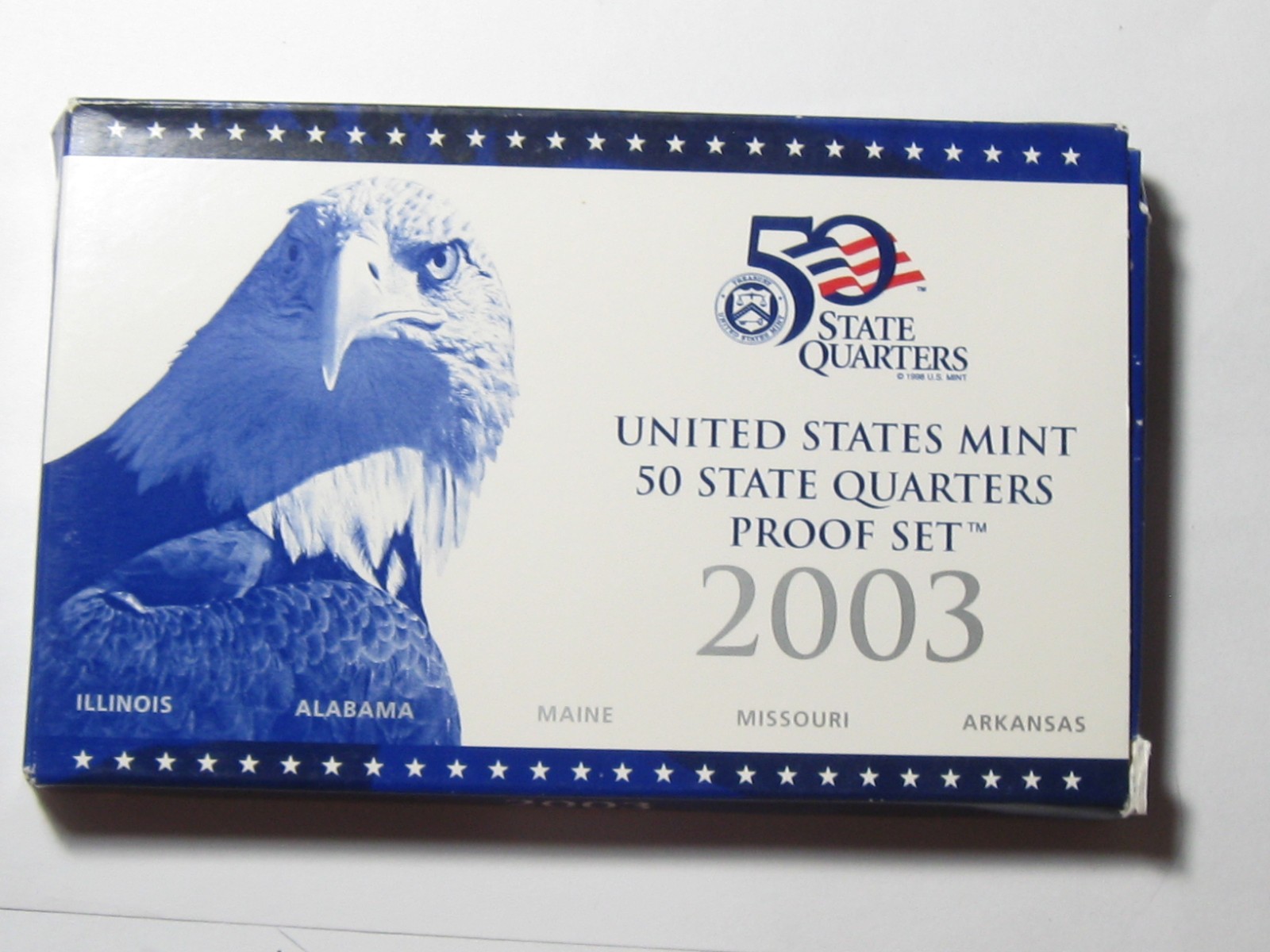 2003-S US 50 State Quarter CN-Clad Proof Set w/OGP & COA - #11310-10
