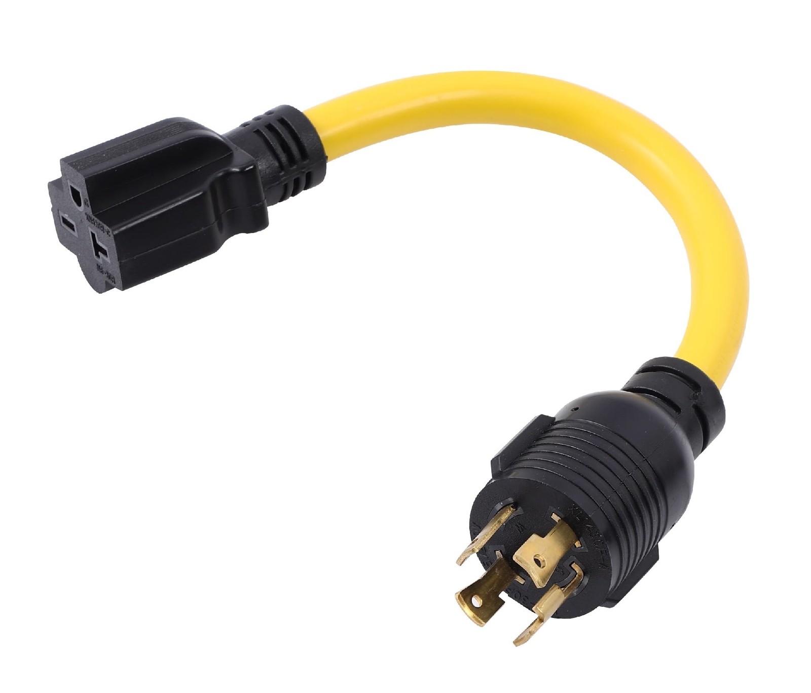 NEMA L14-30P to 6-15R 6-20R ETL Listed 240V 30 Amp Twist Lock 4 Prong Male Pl...