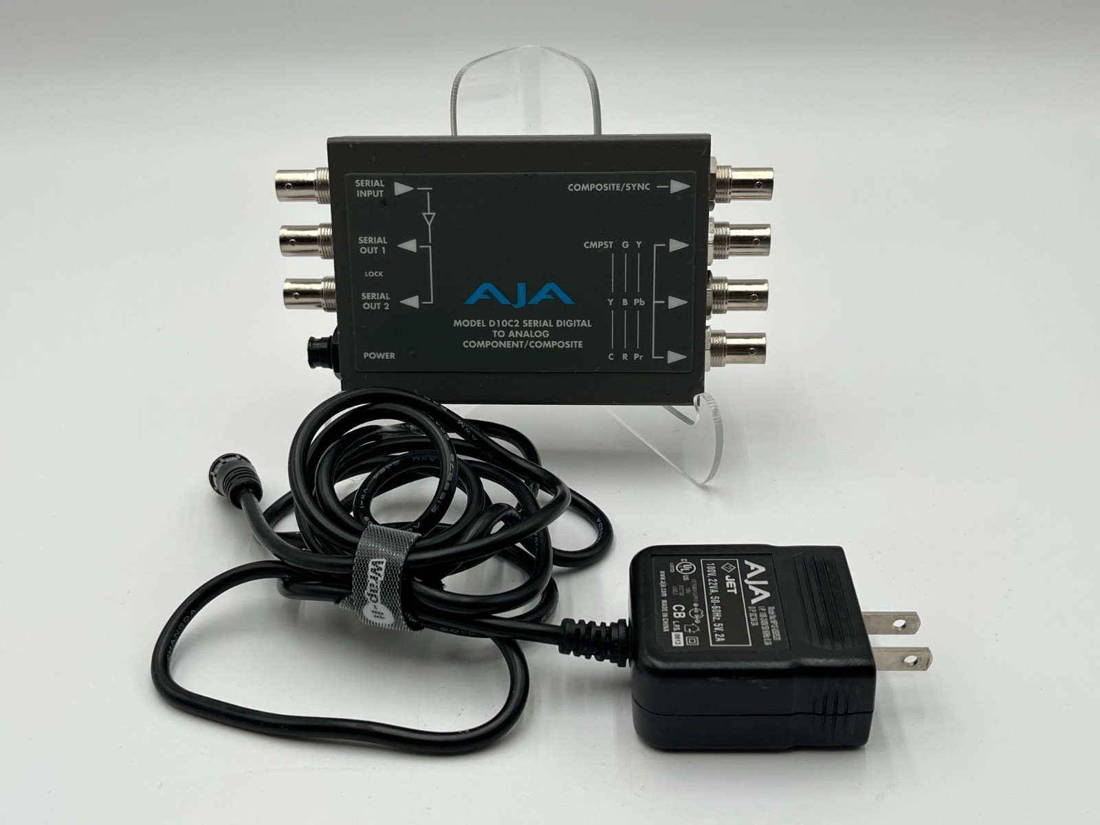 AJA D10C2 SDI To analog Components/composite. with Power Cable, Power Tested