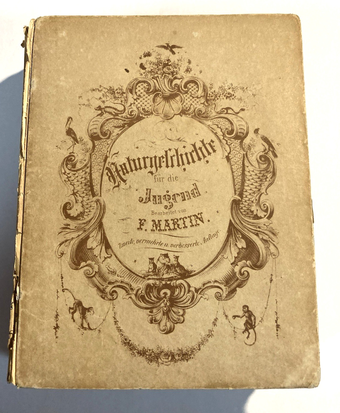 1854 NATURGESCHICHTE fur JUGEND-YOUTH NATURAL HISTORY-F.MARTIN-GERMAN-28 PLATES