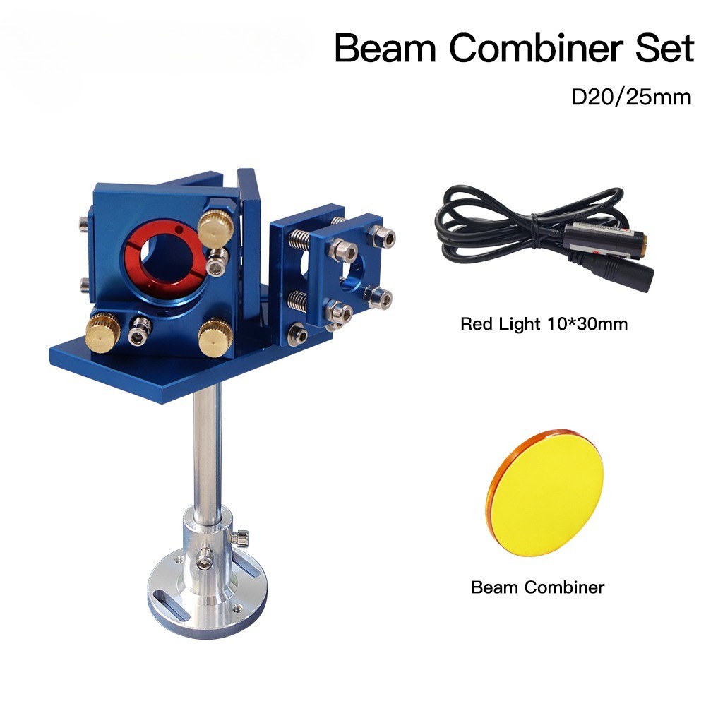 CO2 Laser 20mm ZnSe Beam Combiner Kit Mount Set For CO2 Laser Engraver Cutter