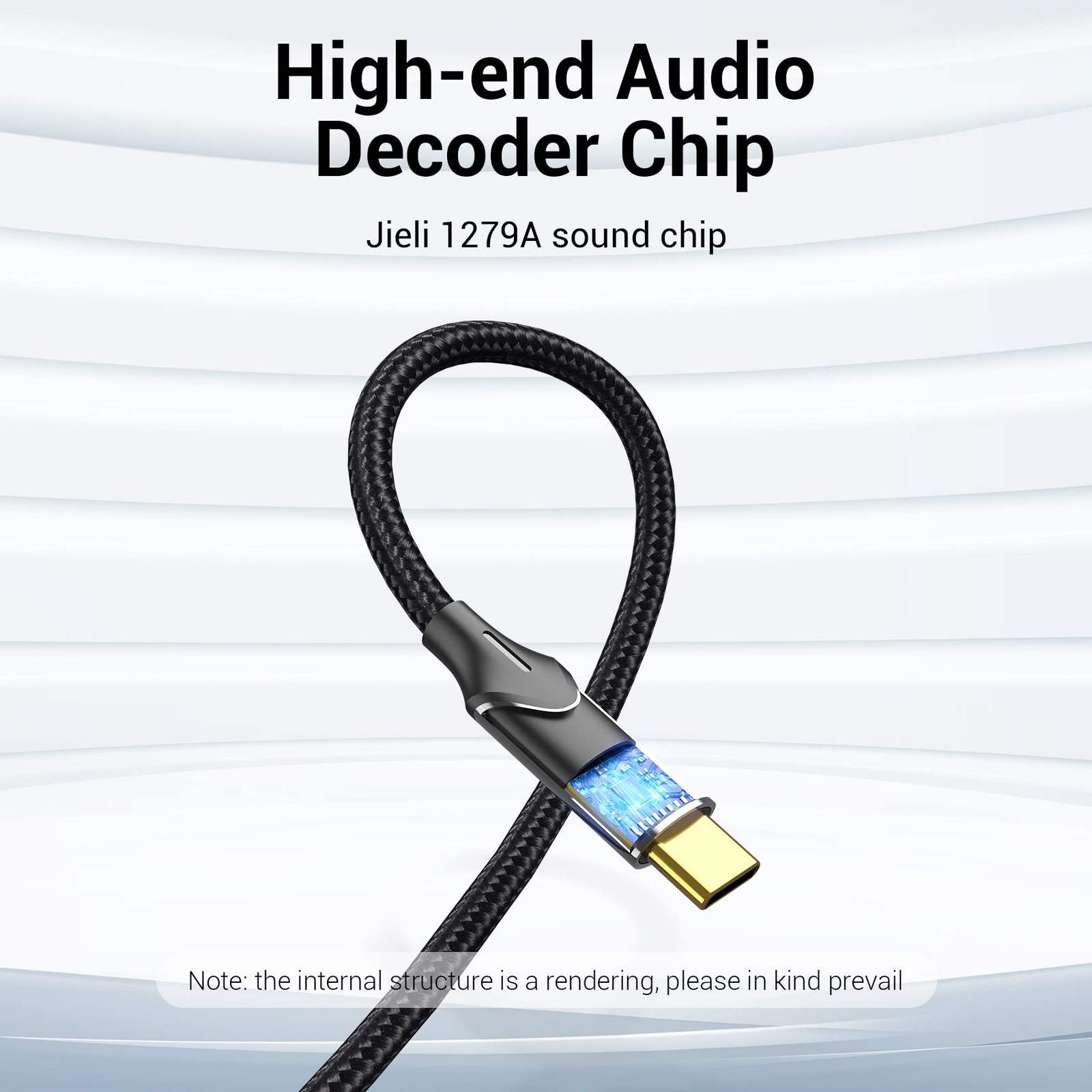 VENTION USB C to 2 RCA Audio Cable, Type-C Cable 2RCA 2m/6.5ft, Black