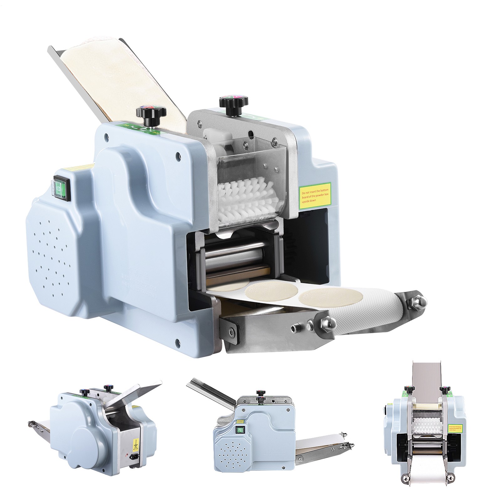 110V Dumpling Wrapper Maker 50-60 Pieces/Min Automatic Dumpling Skin Machine