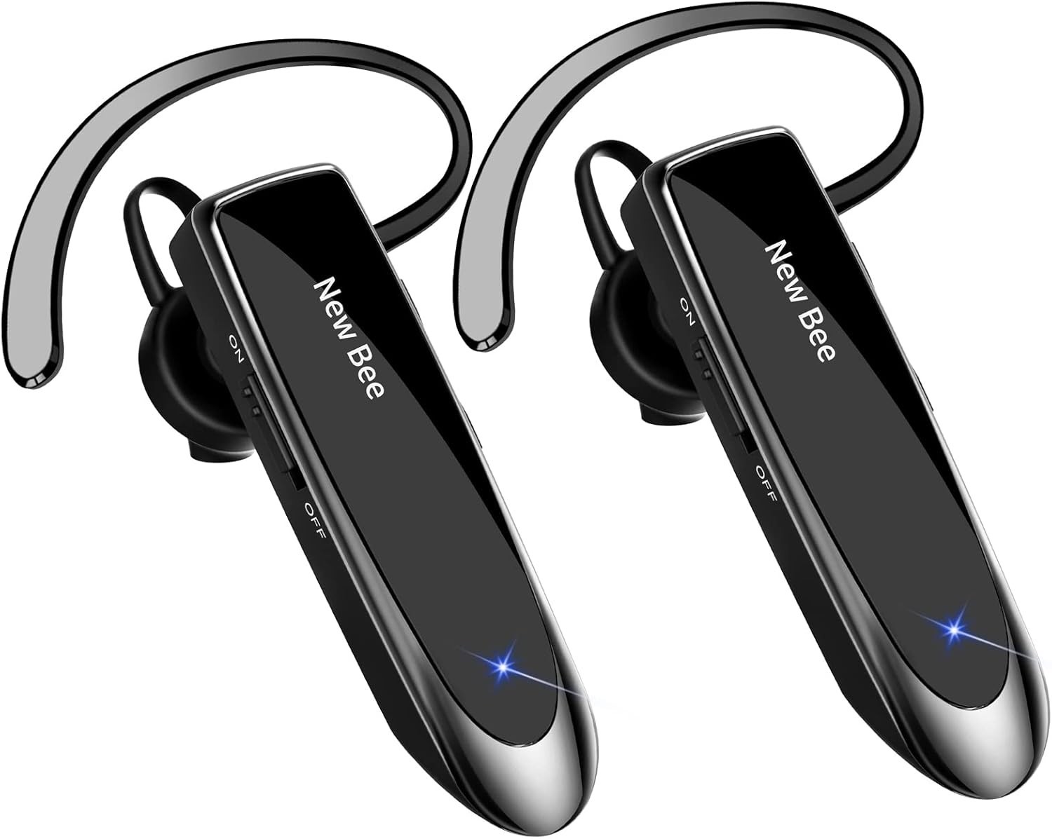 Auricular Bluetooth Inalámbrico Manos Libres Bee, Paquete de 2, 24 Horas para Co