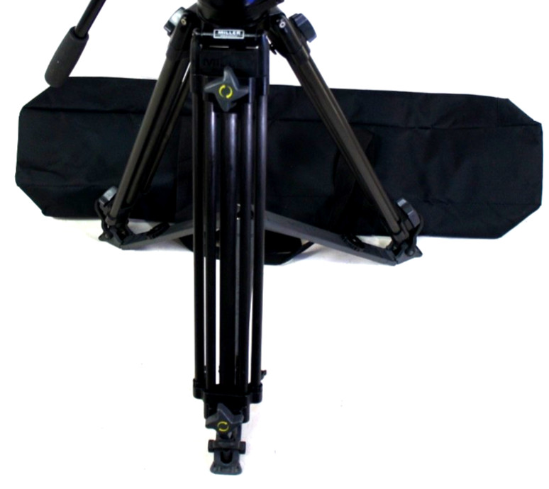 Miller CARBON FIBER CF TRIPOD 100mm GROUND SPREADER TRANSPORTBAG SERVICED 199Lbs