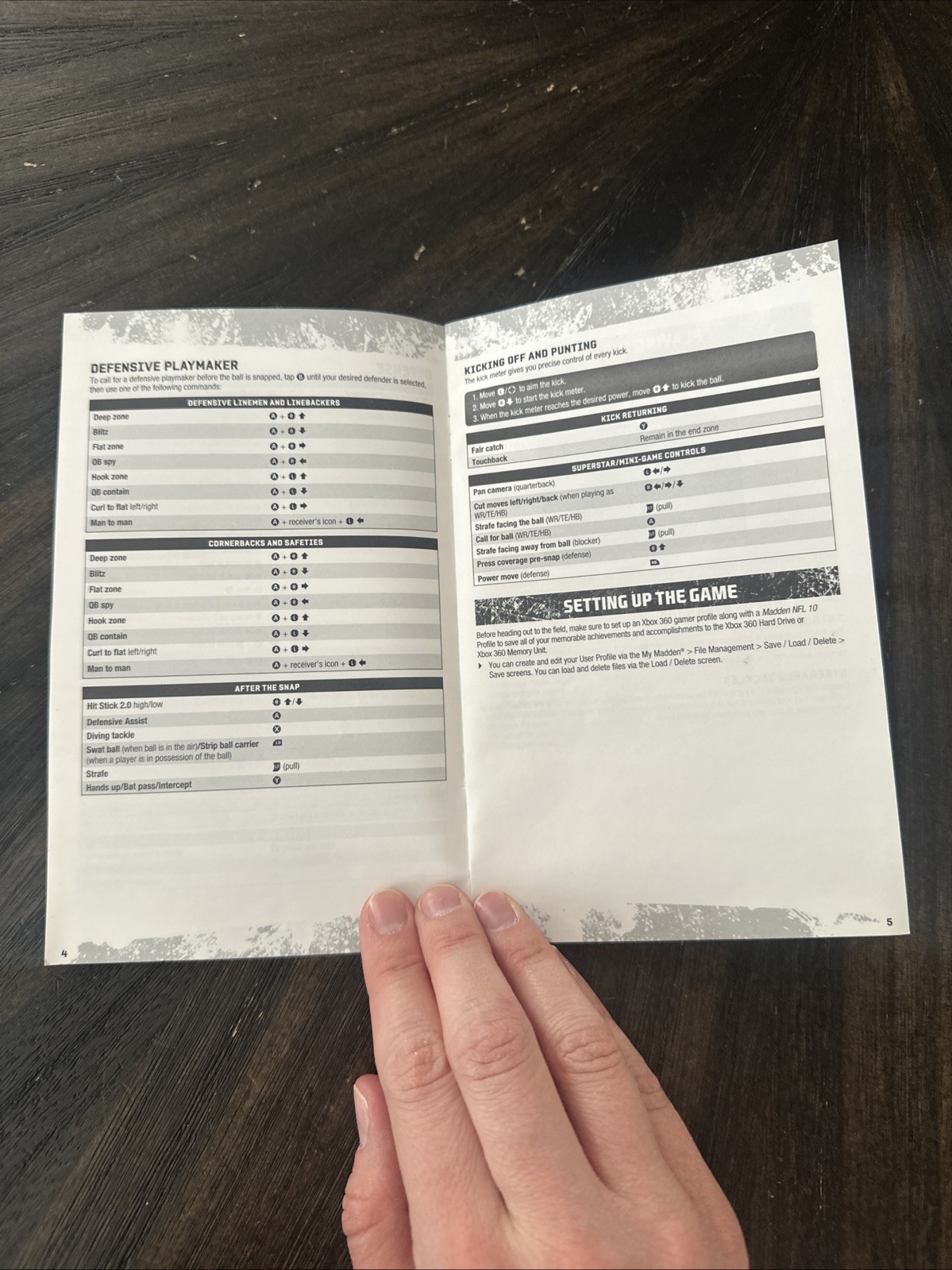XBOX 360 Manual Only Madden NFL 10
