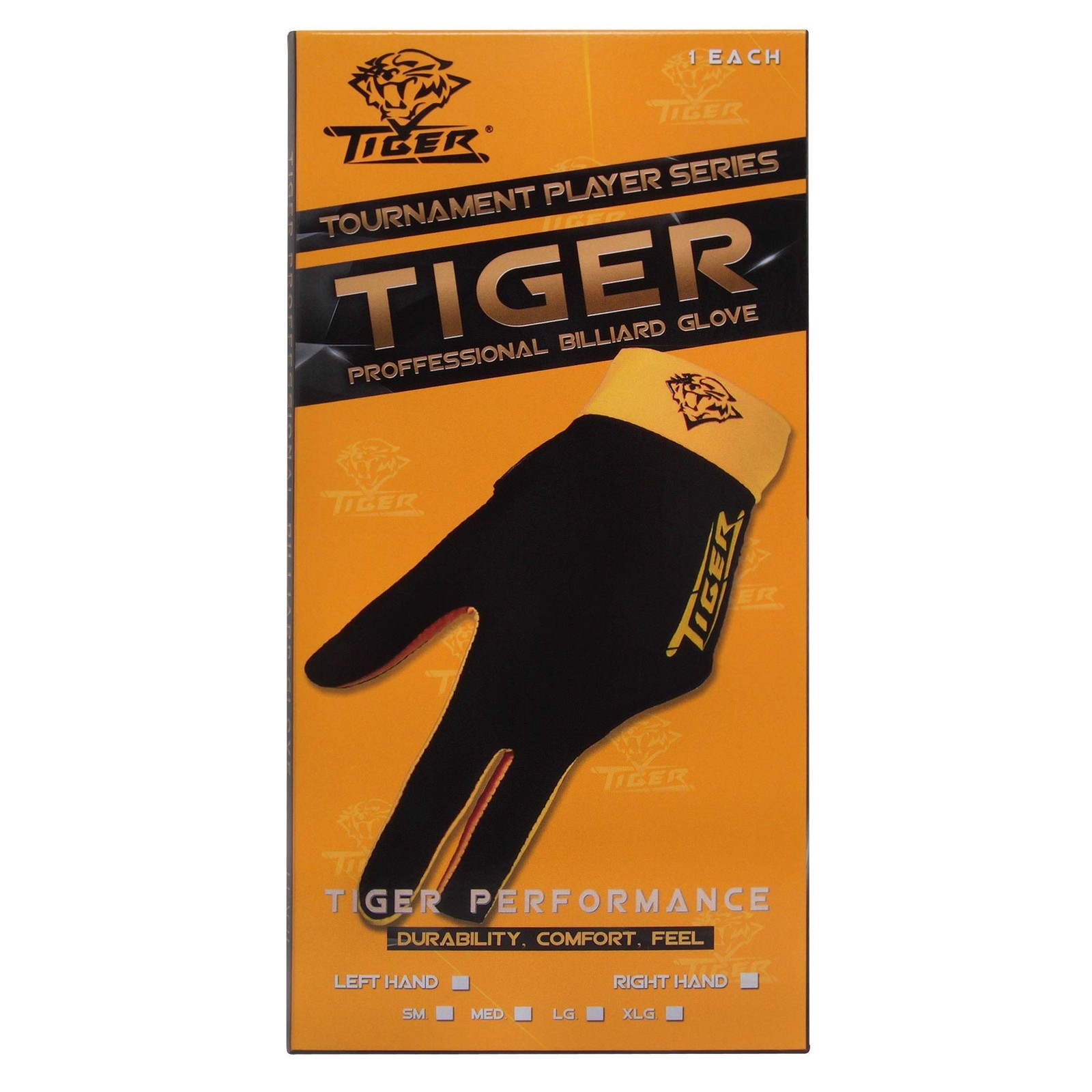 Tiger Billiard Glove - for Right Hand (Medium)