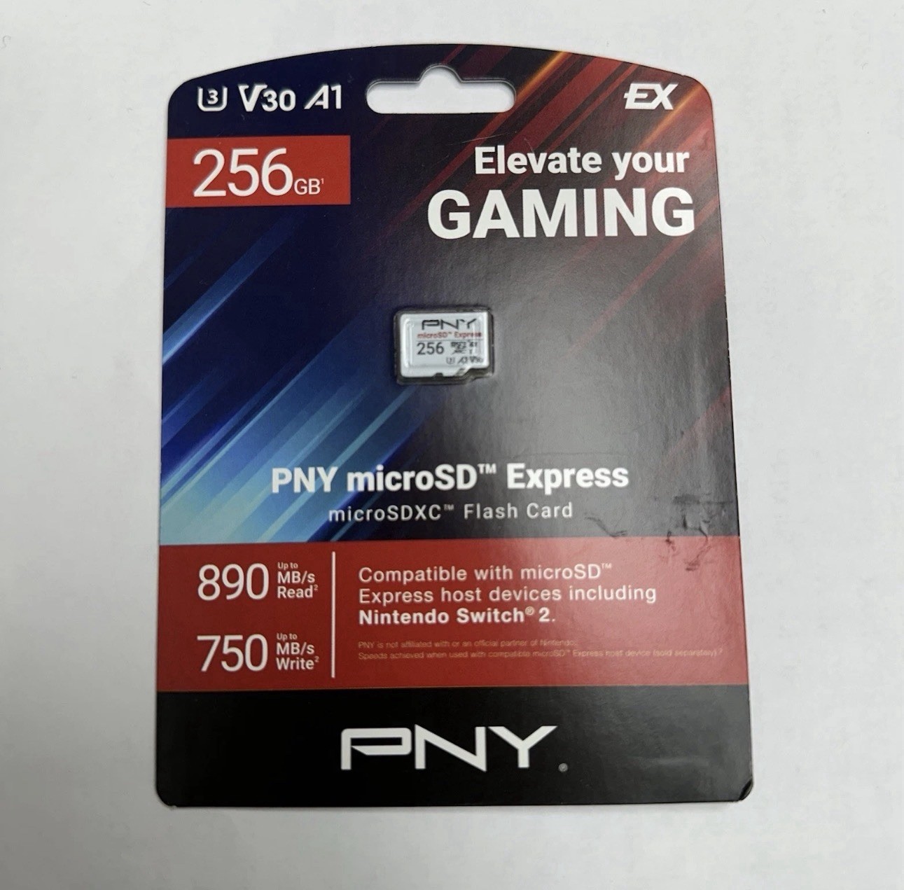 PNY 256GB microSD Express microSDXC Memory Card - New