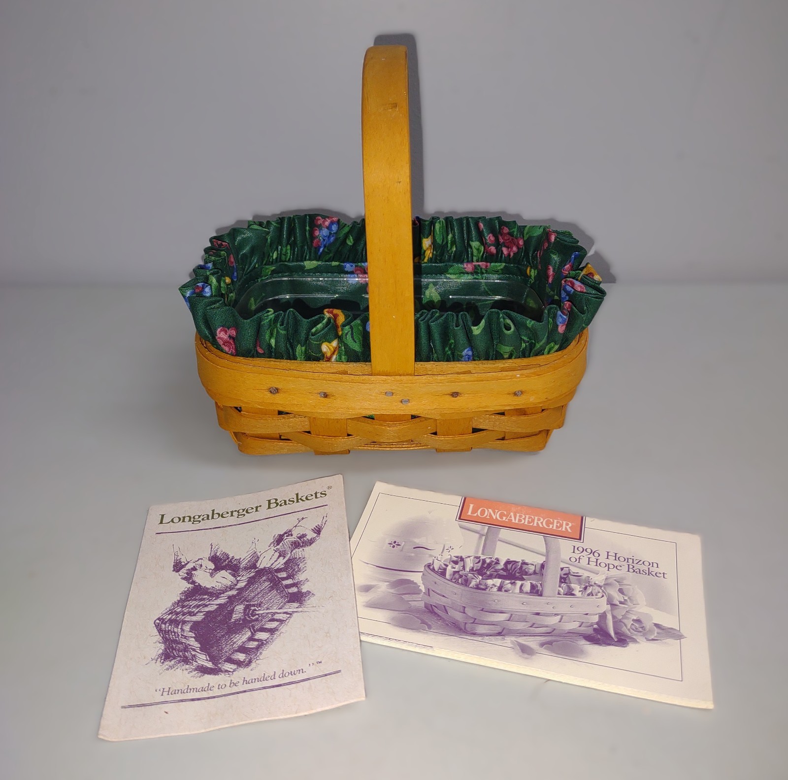 Longaberger 1996 Horizon Of Hope Basket (w/ stationary handle)