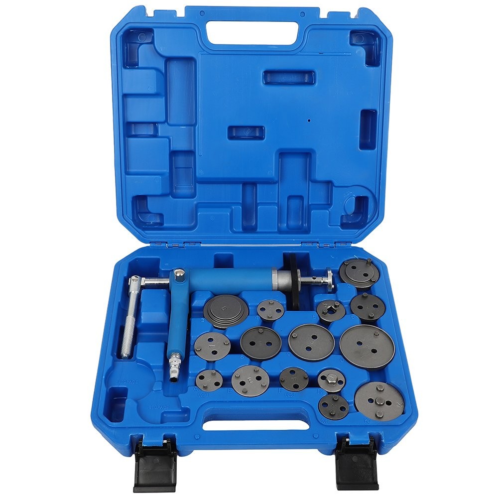 Pneumatic Air Rear Disc Brake Caliper Piston Pad Compressor Wind Back Tool Kit