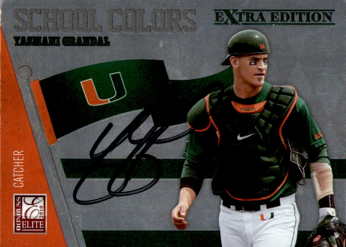 Yasmani Grandal Signed 2010 Panini Extra Edition #5 Autographed Miami 58906