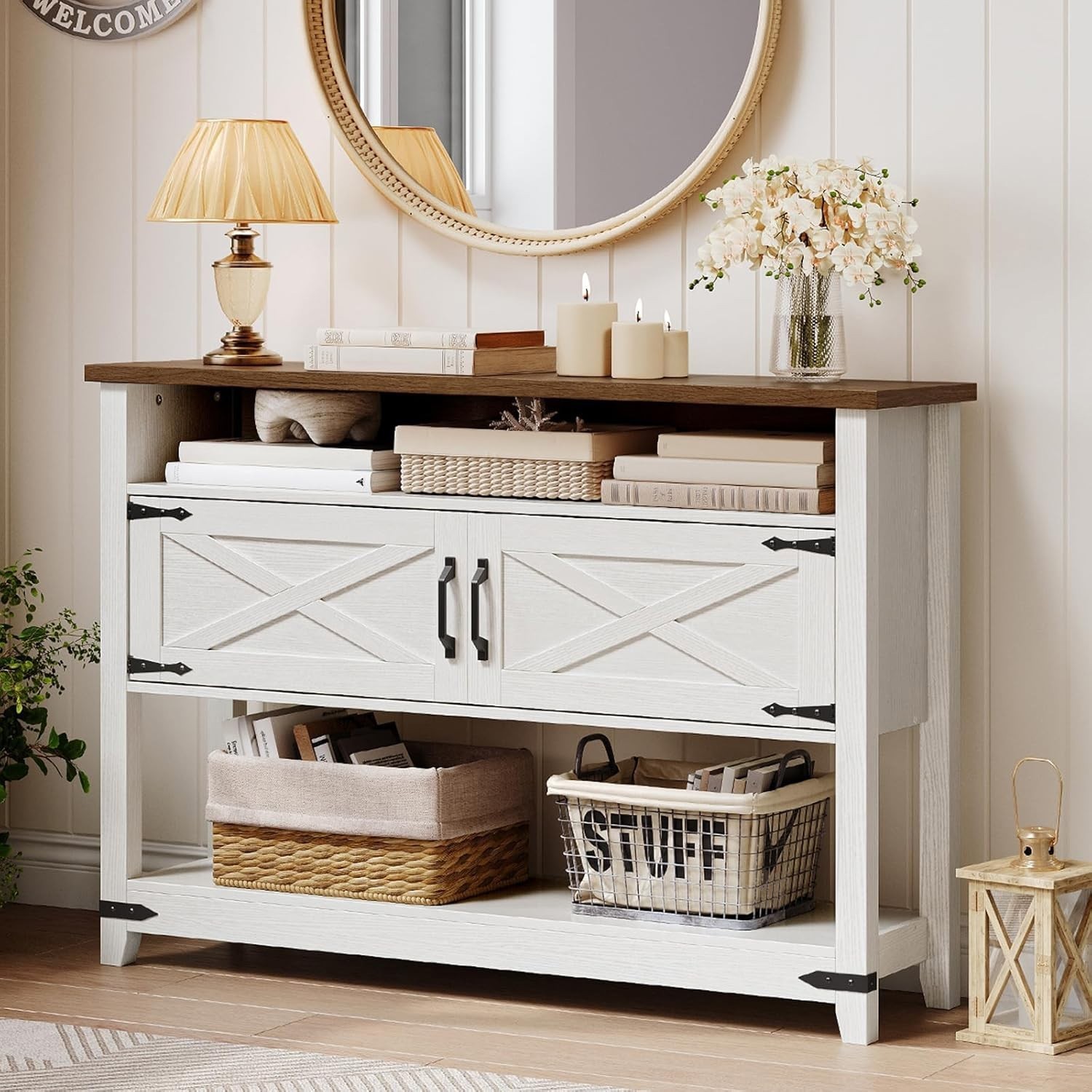 Console Table Entryway Table Sofa Table Side Table 47.2"L x 11.8"W x 34.4"H