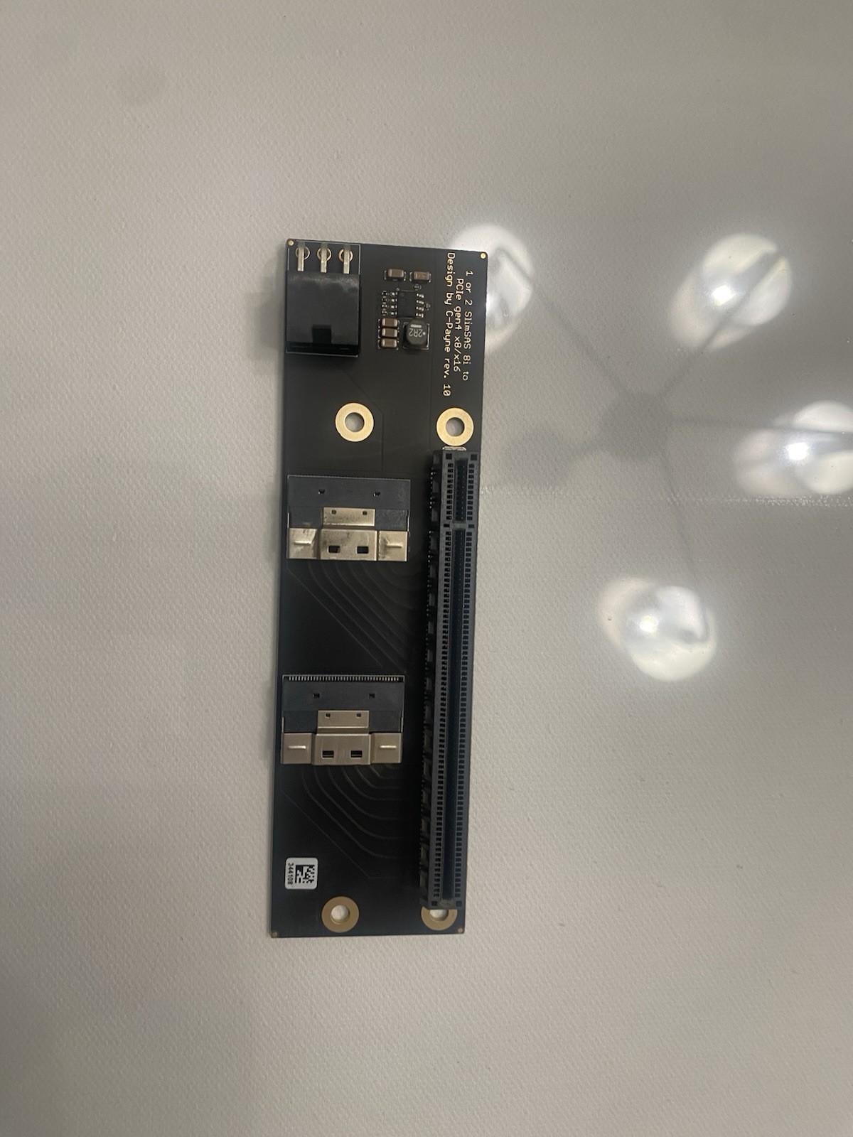c-payne SlimSAS gen4 2x 8i to PCIe x16 Adapter for Server