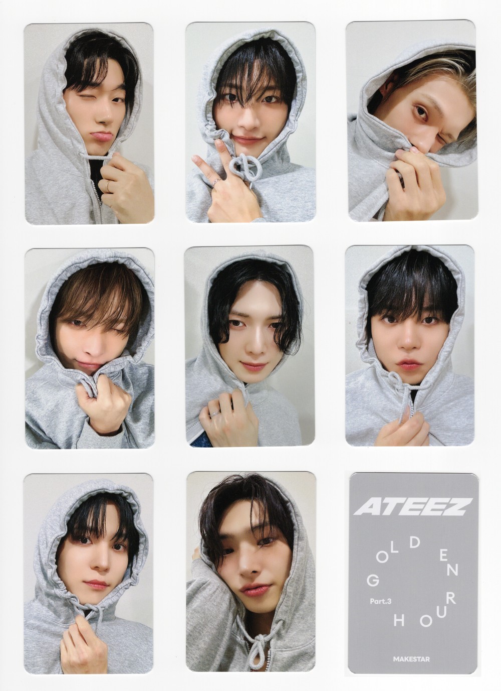 ATEEZ - GOLDEN HOUR : Part.3 [MAKESTAR] 0623 FANSIGN EVENT OFFICIAL PHOTOCARD