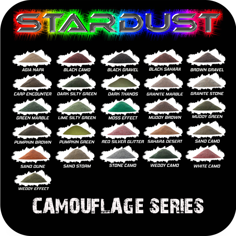 Stardust Plastic Lead Coating Powder for Fishing Weights Color: Camouflage
