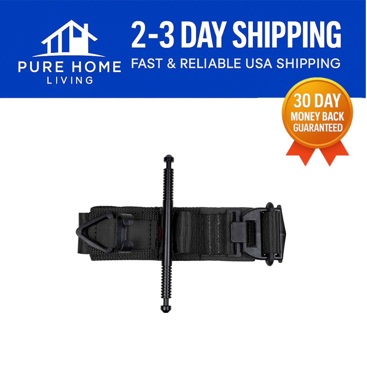 Lightweight SOF Tactical Tourniquet with Tri-Ring Lock - Reliable Bleeding Aid