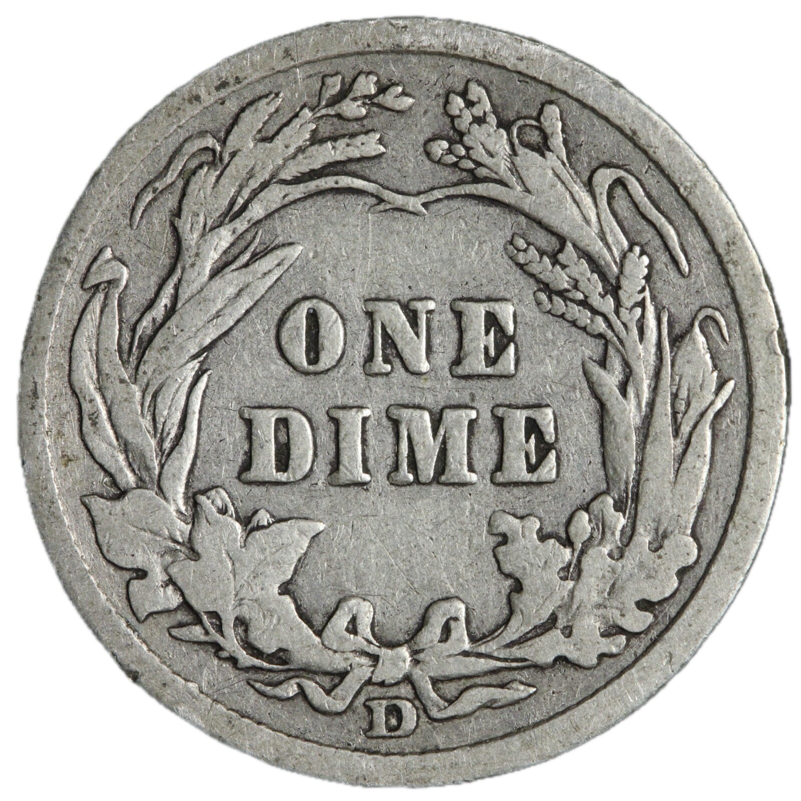 1908-D Barber Dime Nice Circulated VG/FINE! Complete Your Album!