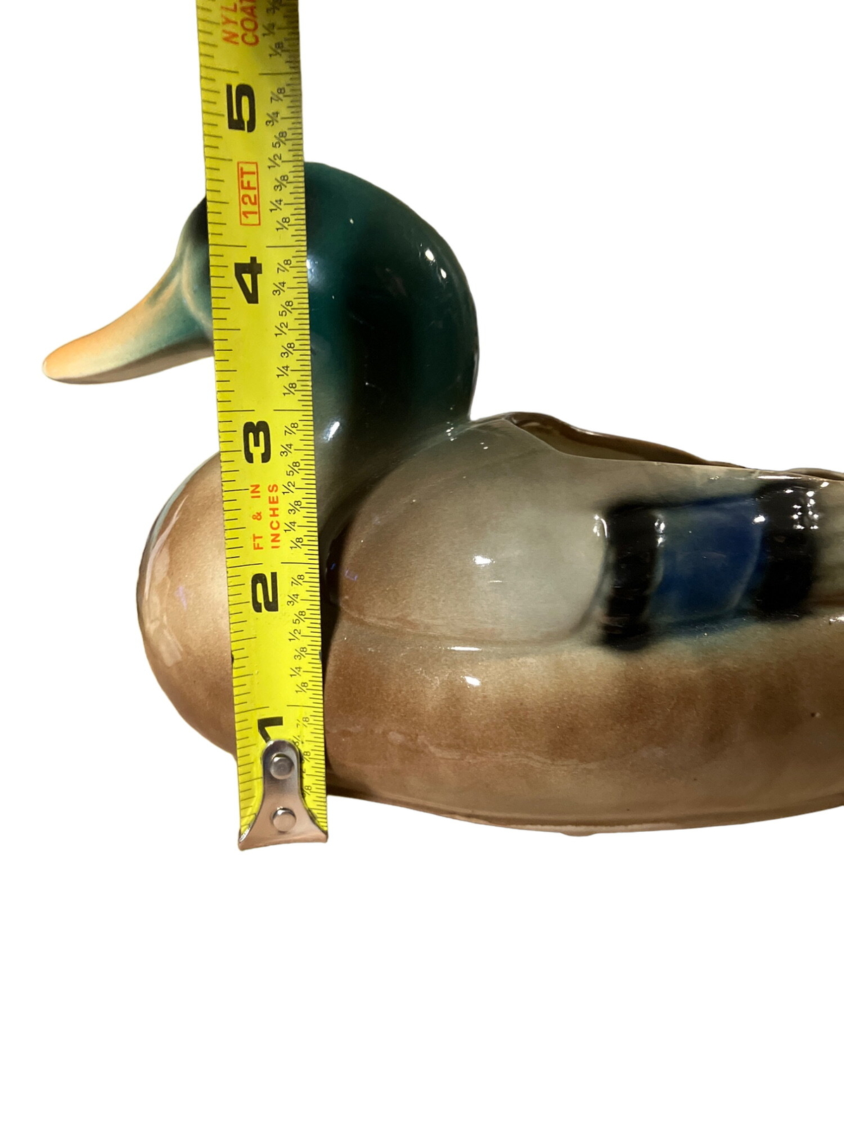 Painted Mallard Duck planter