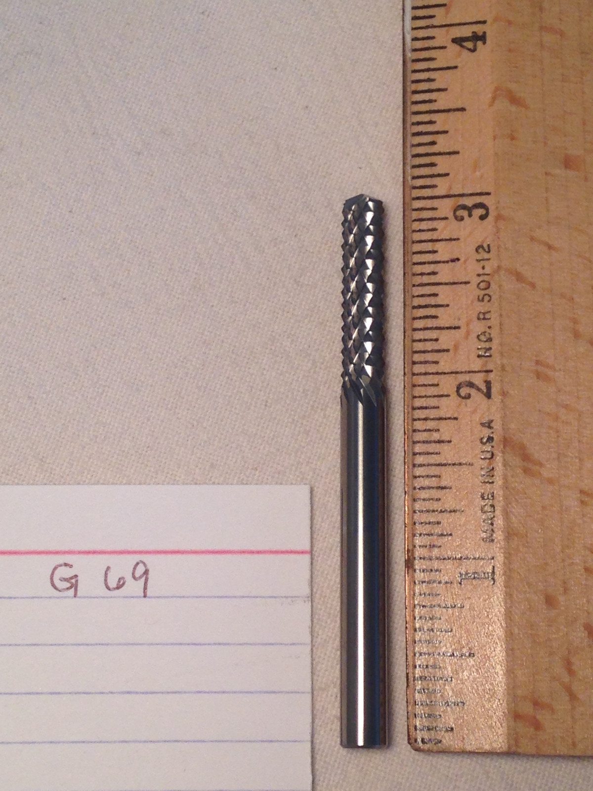 1 NEW 1/4" (.250) SH CARBIDE BURRS. DIAMOND CUT. DRILL POINTER. USA MADE {G69}